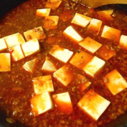 マーボー豆腐 (煮込む)