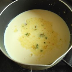 ラーメン豆乳スープ