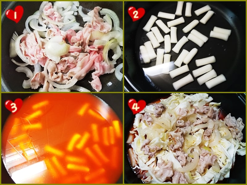 ラッポッキ,韓国グルメ,甘辛ソース,野菜,かさ増し,作り方,