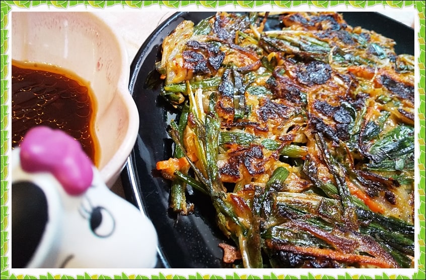 韓国グルメ,チヂミ,残り野菜,簡単,レシピ,材料,作り方,キムチ,