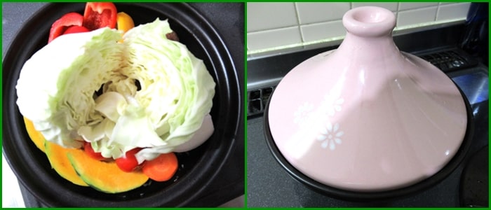 ホットサラダ　野菜ブイヨン　タジン鍋　蒸し野菜　作り方　レシピ